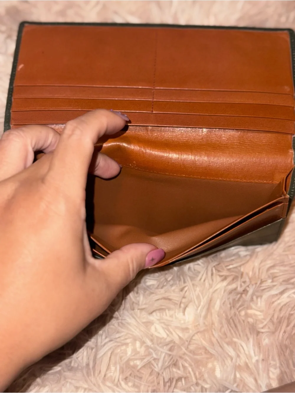Vintage Yves Saint Laurent YSL Leather Continental Wallet